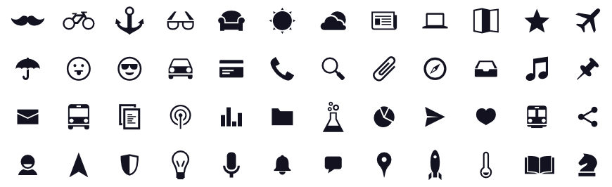 Иконочный шрифт Android Icons