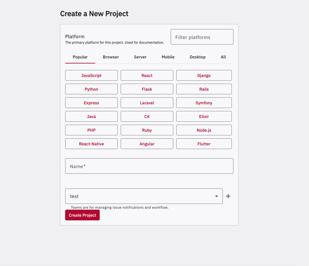 Интеграция GlitchTip с разными языками программирования